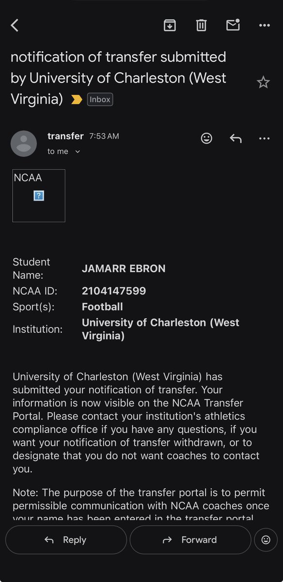 Officially in the transfer portal 🙏🏽