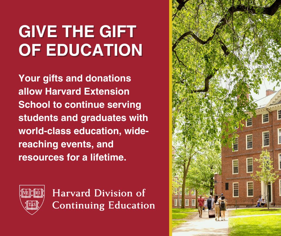 Harvard Extension Alumni Association tweet media