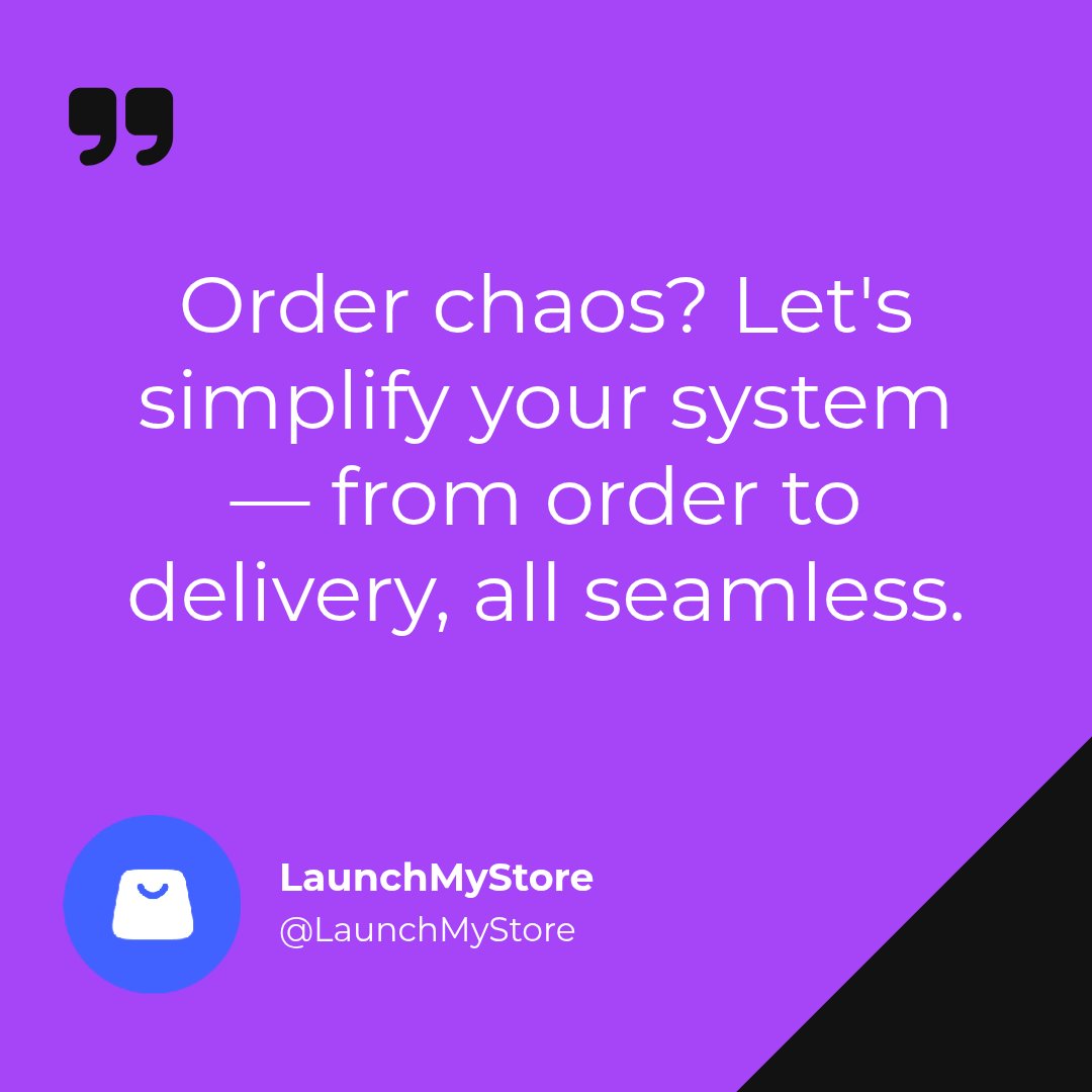LaunchMyStore's tweet image. Your order management system shouldn&apos;t feel like a maze. 🗺️ Here&apos;s the clean workflow that keeps everything moving: 📦 Order comes in → Auto-confirm email → Update inventory → Print shipping label → Track fulfillment → Customer gets updates 📊 Track these daily: •