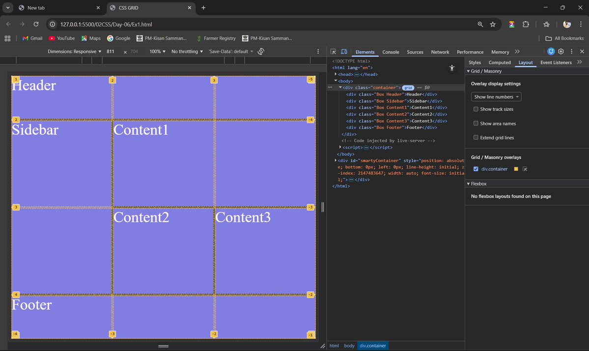 Shivam_thisside's tweet image. #CoderArmy
Dived deeper into CSS Grid today! 💻 Learning how to perfectly align elements with &quot;grid-row&quot; and &quot;grid-column&quot; is a game-changer. So much control and flexibility! 🚀 My layout skills are leveling up a bit now. 💪 #CSS #CSSgrid #CSSlayout #tech