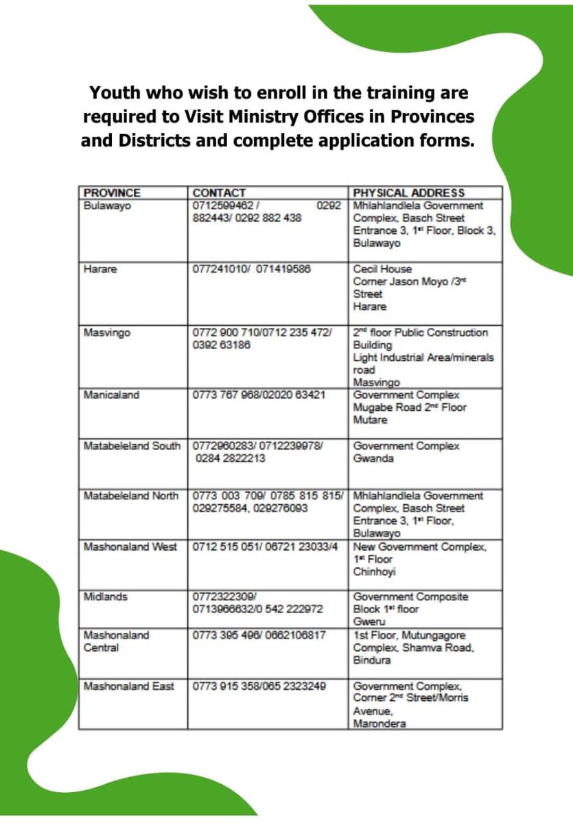 Min of Youth Empowerment, Dev and Voc Training tweet media