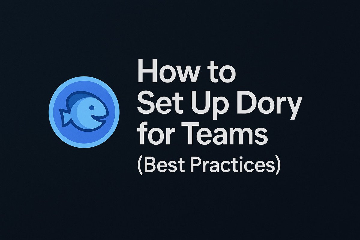 ncerovac's tweet image. How to Set Up Dory for Teams (Best Practices)

As more teams start using Dory, here’s a quick guide on how to set it up properly so you get the best experience from day one.