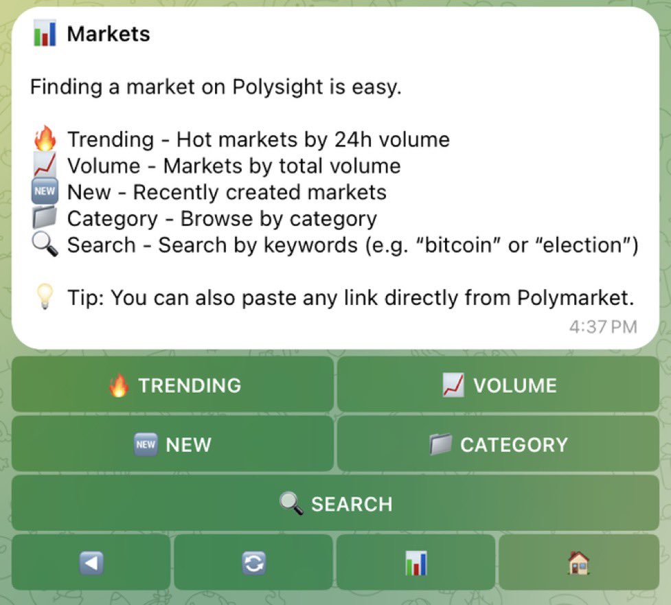 Jankara4444's tweet image. This is what i talk about when i say @polysightbot is the best prediction market place and on telegram 
So easy to navigate, and everything can be accessed easily. There is an amazing campaign from @goodvibesclub too on @xeetdotai, you won&apos;t want to miss. Just for 13 days🥰🥰🥰