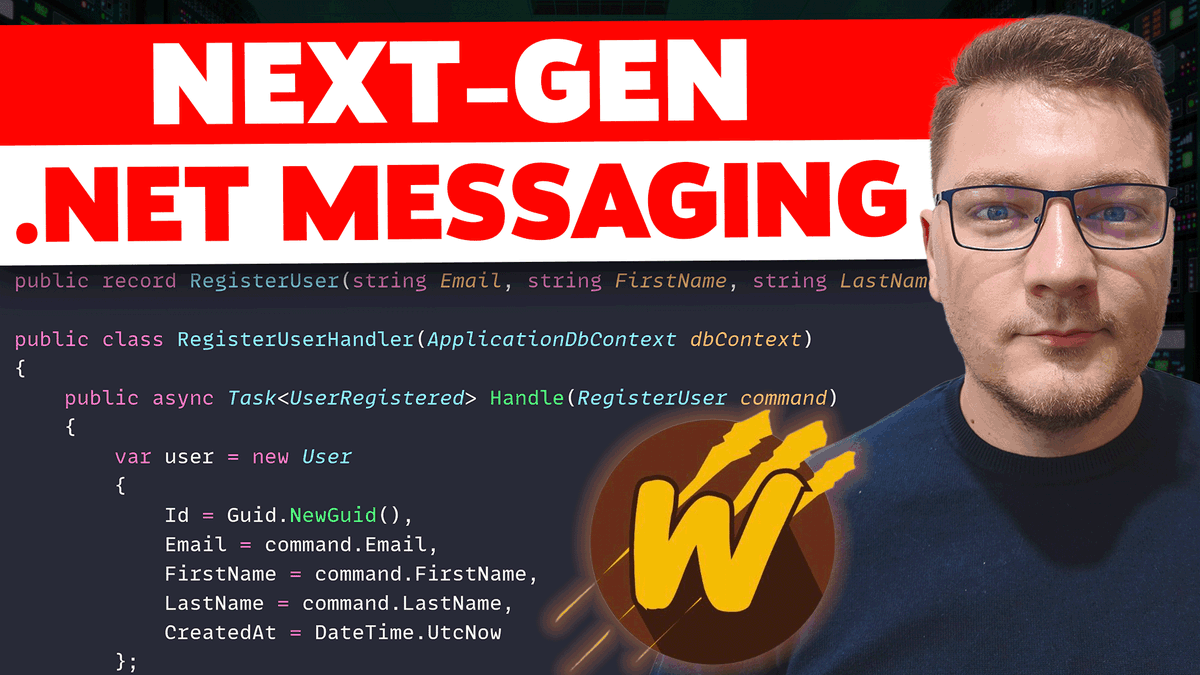 mjovanovictech's tweet image. Stop writing interfaces for every command you create.

I finally tried Wolverine (a MediatR/MassTransit alternative) and the simplicity is a game-changer.

Is this the future of .NET messaging?

Full video here: youtu.be/gvl_6V2Oc6s