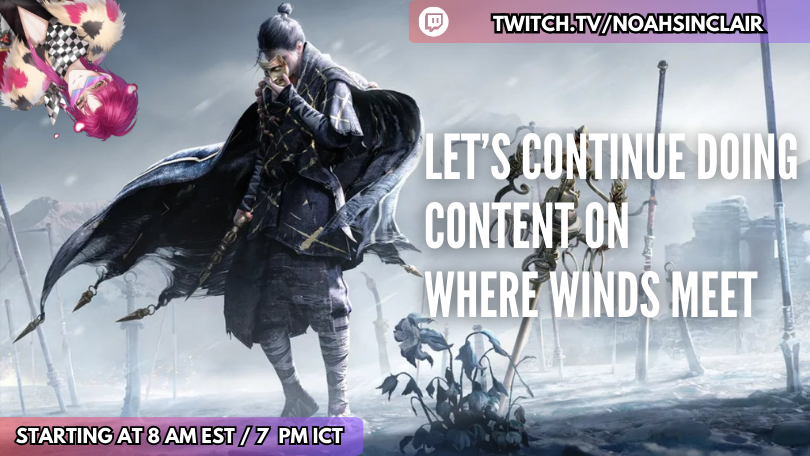 NoahSinclair_VT's tweet photo. We're streaming right now 
✧Okay the level limit is up✧【EN/FR 18+】

⚔️Live at: https://t.co/p9WJYEm9zw 

#envtuber #Vtuber #NoahSinclairVT #SinclairIsLive https://t.co/tANYYizG5s