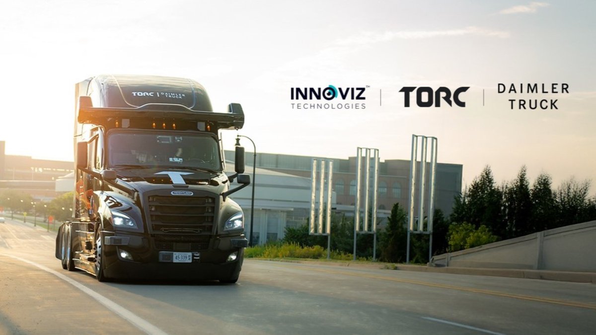 DaimlerTruck's tweet image. Daimler Truck and #TorcRobotics select Innoviz Technologies as LiDAR partner for series production of level 4 #AutonomousTrucks. 🚛🧠

Press release: dth.ag/LPfSP

#DaimlerTruck #DaimlerTruckNorthAmerica