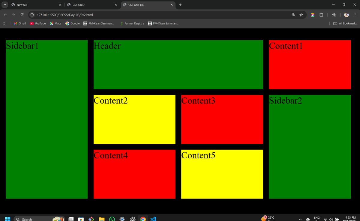 Shivam_thisside's tweet image. Tried these two layouts 🧑‍💻
#WebDev #CSSgrid