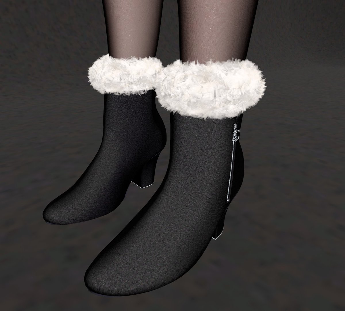 毛玉の簡単な作り方
ヒエラルキー内、付けたい位置の階層（このビーニーならEar_end、バニー尻尾ならHips等）で右クリック→3D Object→Sphere
大きさ・位置を調整
ファー設定したマテリアルをSphereにあてがう
Sphereを潰して足首に付けて冬用ブーツにする等、工夫次第で色々出来そうです