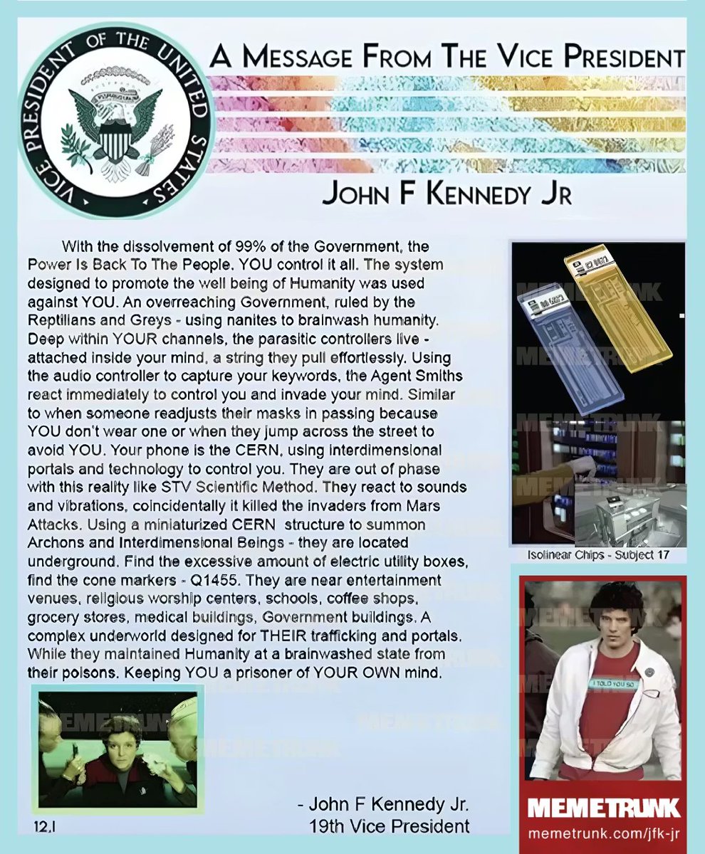 With the dissolvement of 99% of the Government, the Power Is Back To The People.

WWG1WGA 💞🌹🕊🌍💫

memetrunk.com/jfk-jr/post/wi…