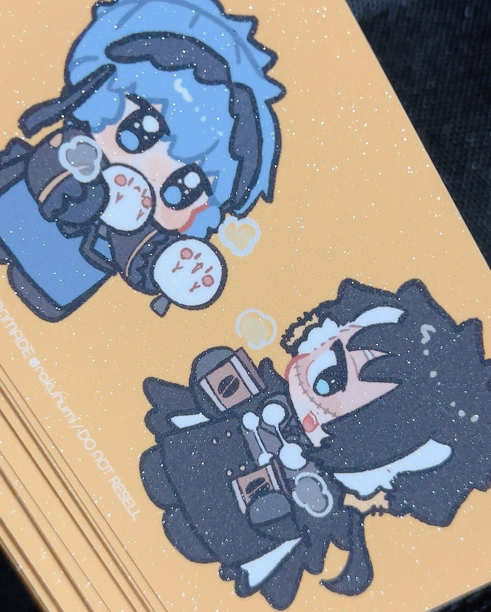 ノベルティのイラストカード届いた！！！！！！キラキラしてる