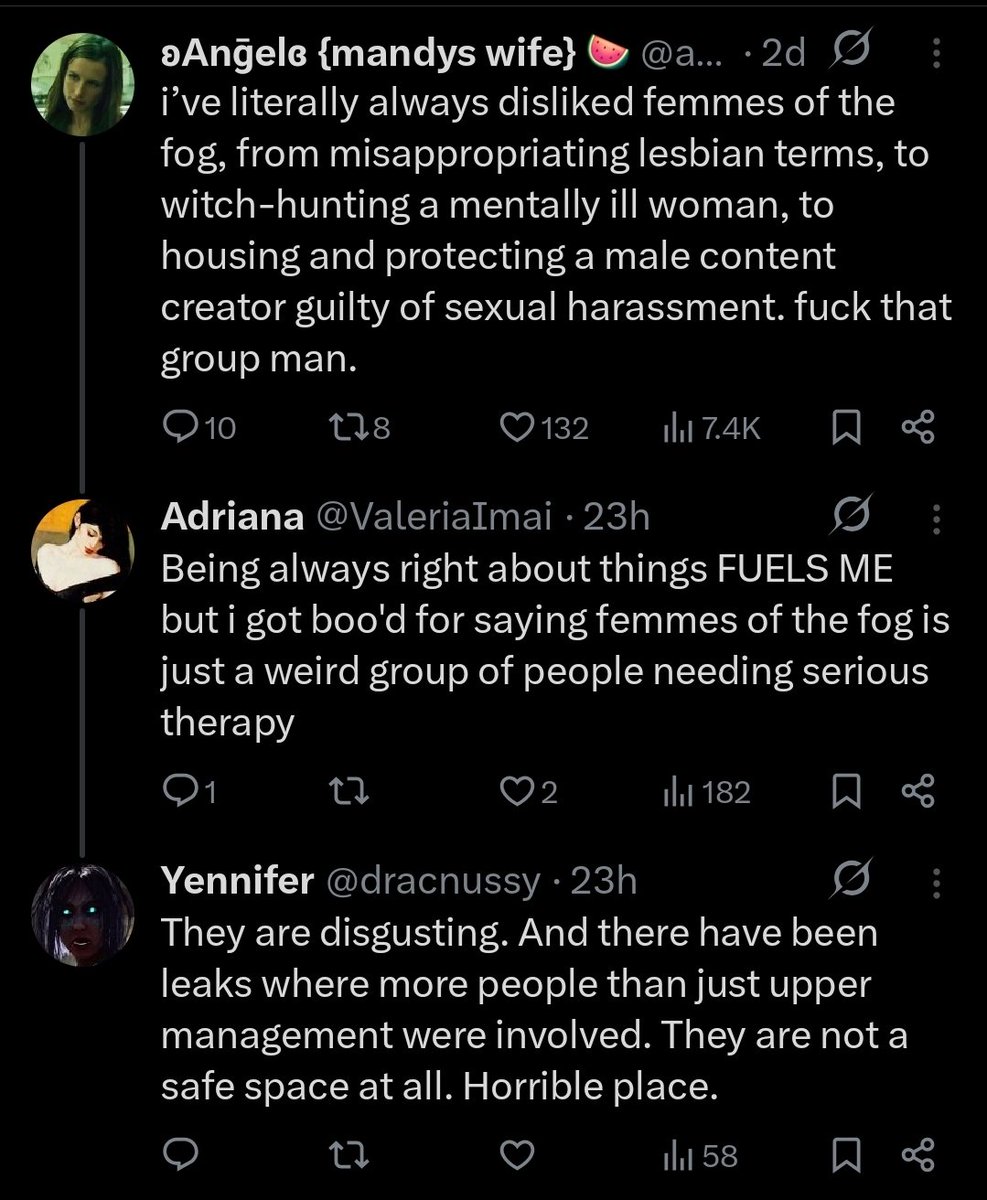 Gothenticttv's tweet image. Ill always find this so interesting. Waiting until the very moment some shit happens to hate on a group and then say they need therapy for being in said group lol. I actually cackle at this shit because how pick me do these people have to be?