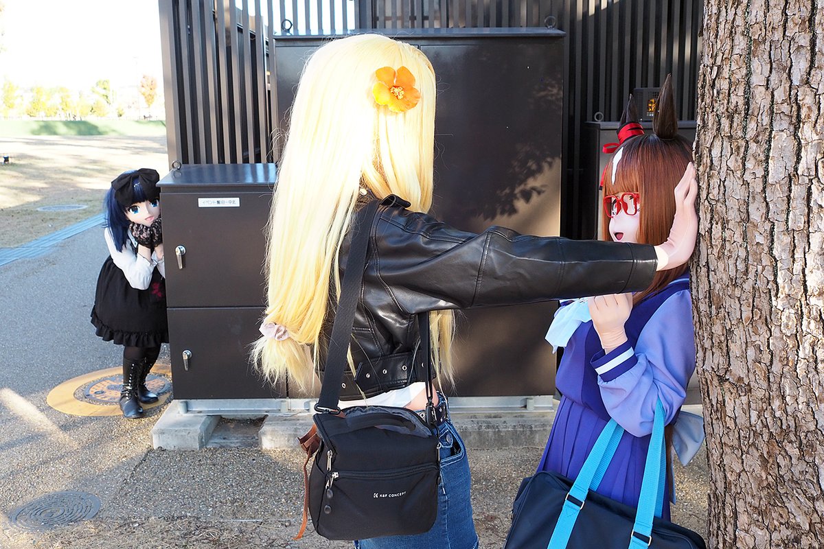 moyurun_'s tweet image. 壁ドンを目撃してしまった真凜
「はわわ･･･」

アキナ：にせきゅあさん(@nisecurex)
トランセンド：カルスさん(@karus_kig)
📷️：ルルゥさん(@Lulu_naochi)
#コスメルin安満遺跡公園