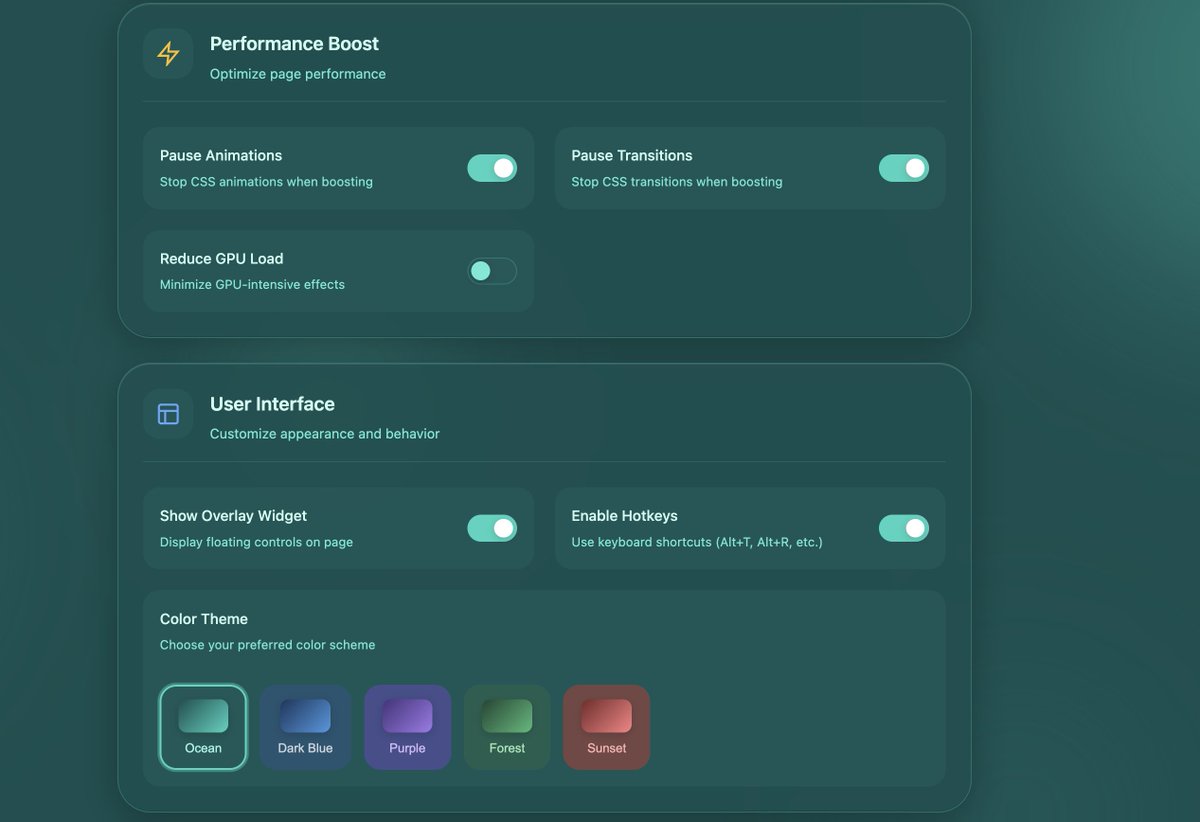 AI chats slow down because the DOM grows unchecked.
I built a small extension that fixes that with:
• DOM trimming
• virtual scroll
• lazy loading
• performance boost mode

Open-source if anyone wants to use or improve it.

x.com/Palmsvettet/st…