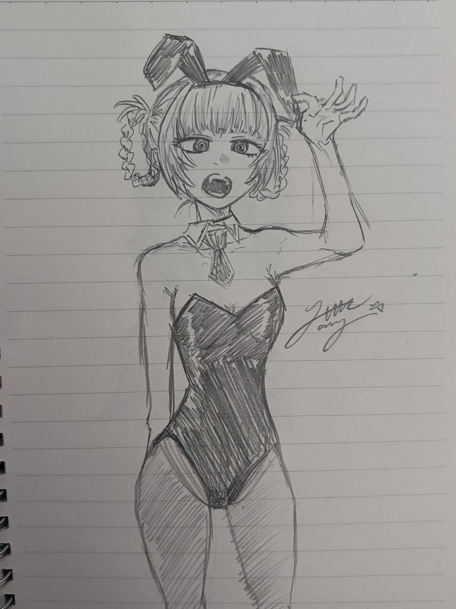 yangkaiyhk's tweet image. ✏️ かわいい
#模写 #yofukashinouta #よふかしのうた #七草ナズナ #NazunaNanakusa #nazuna #anime #CalloftheNight #art #絵画 #イラスト #bunnygirl 
#眷属の会