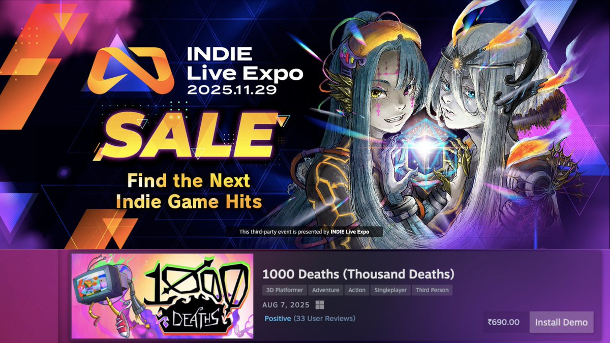 PARIAH | buy 1000 Deaths on Steam tweet media