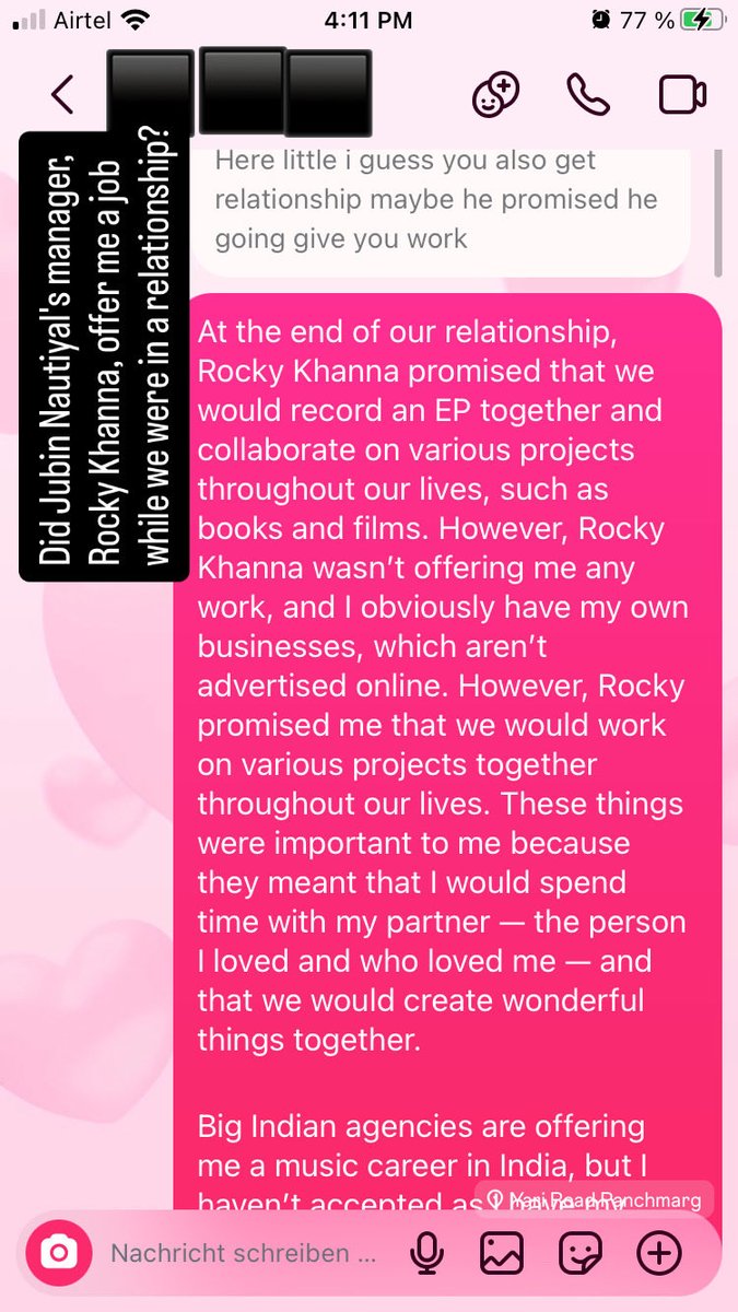 2/ Rocky Khanna wasn’t offering me any work, and I obviously have my own businesses. However, Rocky promised me that we would work on various projects together throughout our lives. These things were important to me because they meant that I would spend time with my partner.