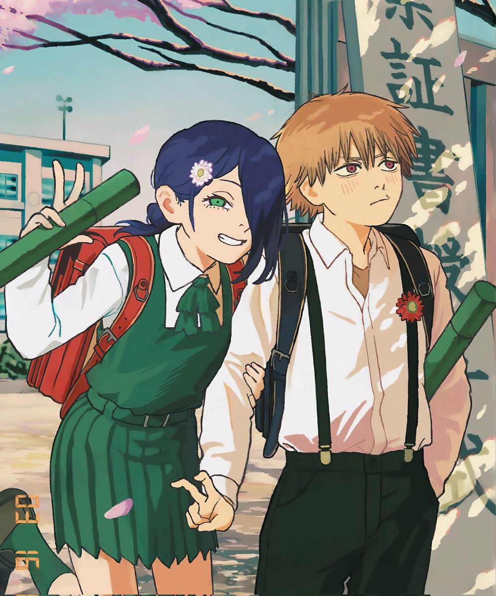 Si Reze y Denji hubieran ido juntos
a la escuela...✨

La nueva ilustración de Fujimoto. 🛐
#chainsawman