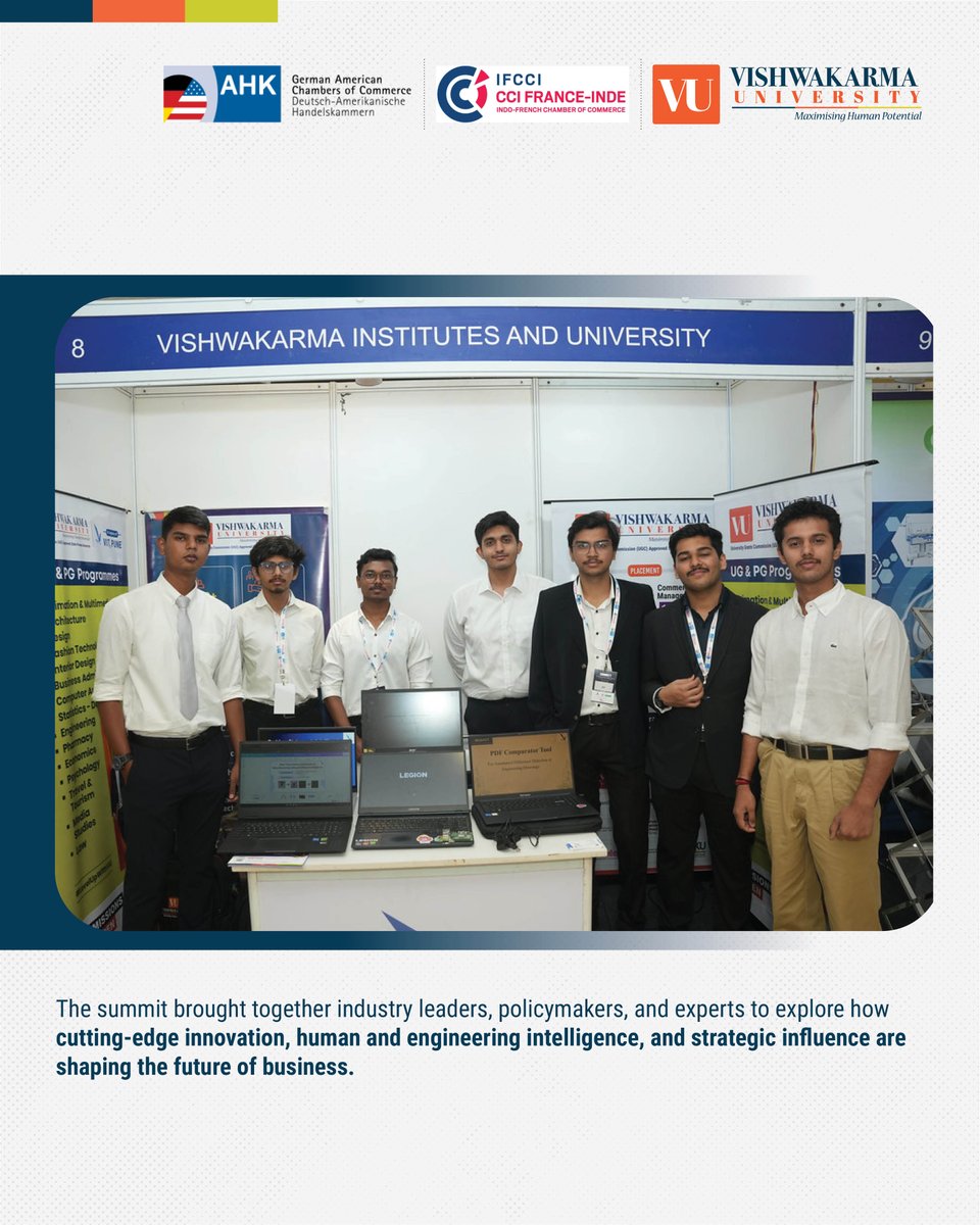 Innovation. Intelligence. Influence.

Vishwakarma University, Pune co-organised the Regional Industry Summit 2025 with IFCCI &amp; IGCC in Pune, with panel speakers &amp; experts, it was a day of collaboration &amp; future-focused ideas!

#VUPune #RegionalIndustrySummit #IFCCI #IGCC