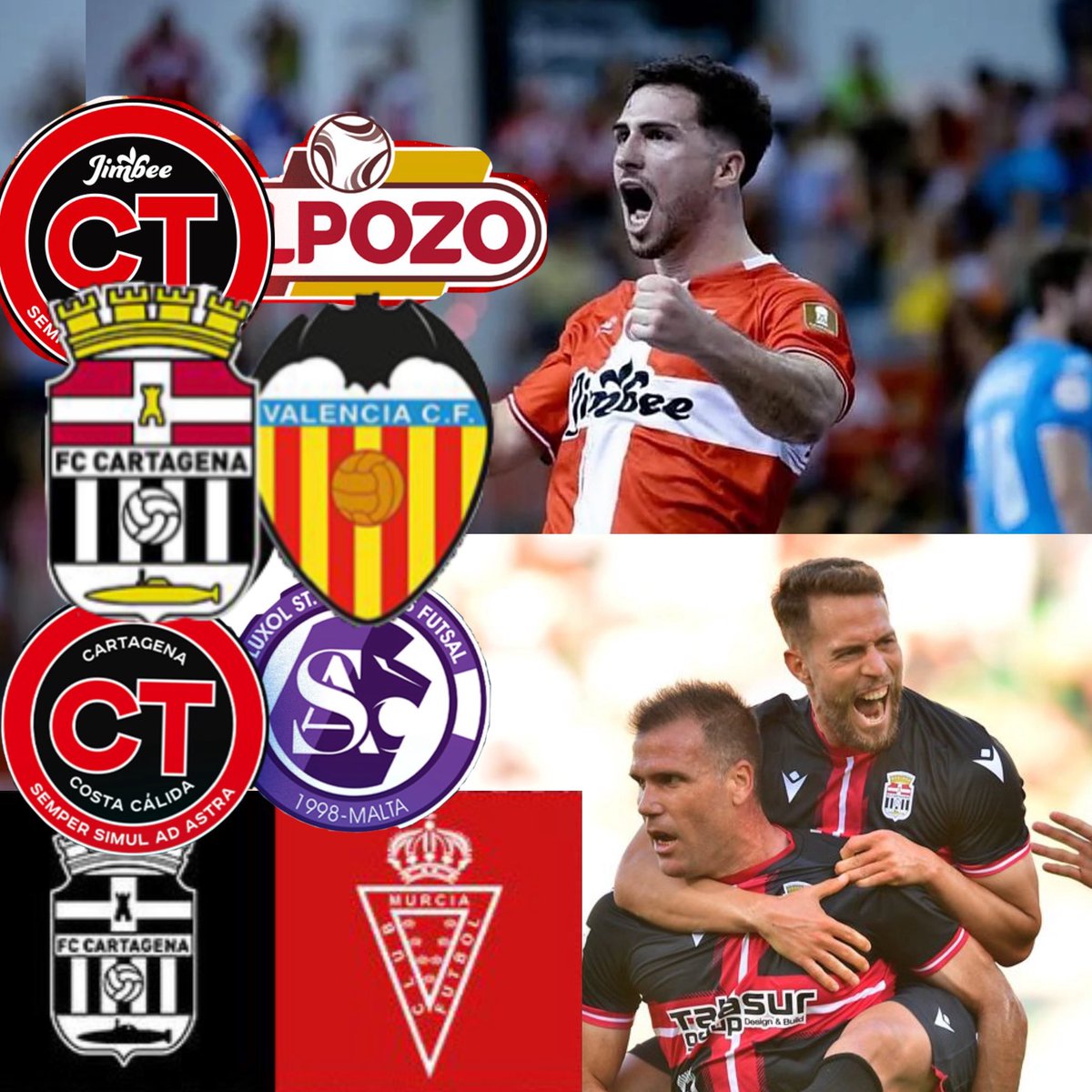 Salva_Casti's tweet photo. ✋🏼🥵¡𝐀𝐋𝐓𝐎ⵑ PRIMERA PARADA🏁

🔛 Pistoletazo de salida para una SEMANA LOCA para el deporte en Cartagena.

Arranca con este DERBI Jimbee-ElPozo, el jueves el Efesé recibe al @valenciacf, el viernes el Jimbee atrae la vuelta de octavos de Champions League y el lunes bajamos el telón con el derbi en el Cartagonova

Dos derbis, una Copa del Rey ante un Primera y noche europea @UEFAFutsal 🇪🇺. 

🍿Cojan palomitas y disfruten.