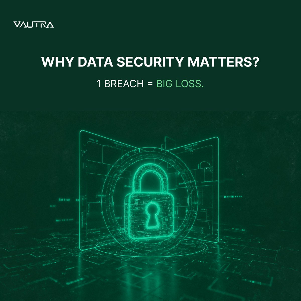 Sensitive business data deserves better protection. 

Vautra keeps your files encrypted, private, and fully under your control.

#DataSecurity #PrivacyProtection #CyberSecurity #SecureStorage #DataProtection #DigitalSecurity #BusinessSecurity #BusinessDataProtection