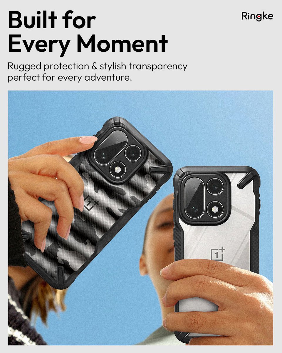 ringkeindia's tweet image. Unleash rugged protection for your OnePlus 15 🔥

The all-new Ringke Fusion-X &amp;amp; Onyx cases bring bold design, shock-proof durability, and a flawless fit.
Stay protected. Stay stylish. 💯

🔗 Shop now: ringke.co.in/collections/on…

#RingkeIndia  #FusionX #RingkeOnyx #OnePlus15Case