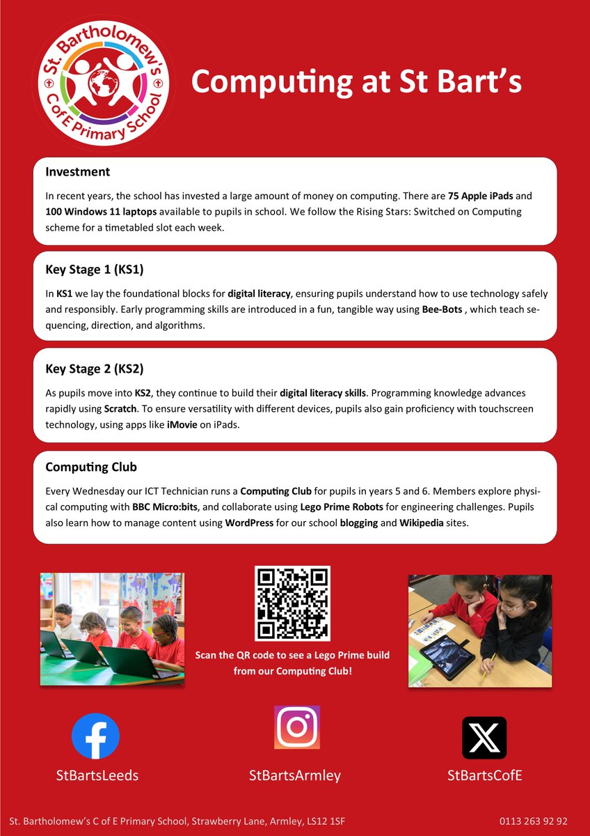 StBartsCofE's tweet image. ....digital learning truly relevant and interactive!

#EdTech
#PrimaryComputing
#DigitalLiteracy
#CodingForKids
#WordPressInEducation
#FutureReady
#WordPress

4/4