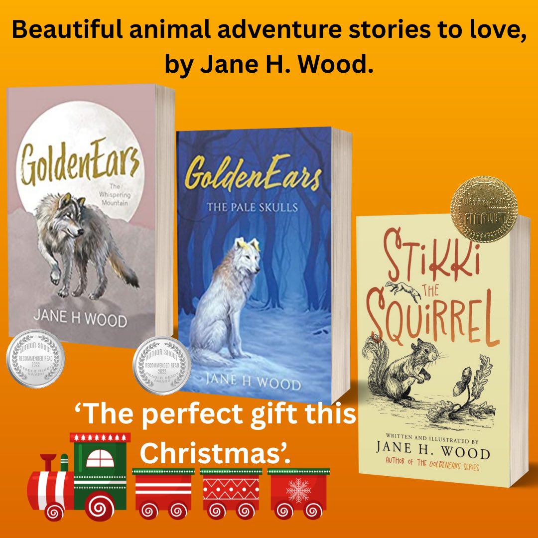 Beautiful animal adventure stories, by author, Jane H. Wood.
The perfect Christmas gifts for all ages. 🎄🎄🎄
#AwardWinning #books #childrensliterature <a href="/SchoolReading/">School Reading List</a> Available from <a href="/Waterstones/">Waterstones</a>  Amazon 
mybook.to/WhisperingMoun…
mybook.to/Stikkithesquir…
amazon.co.uk/dp/B0CZY68N1N