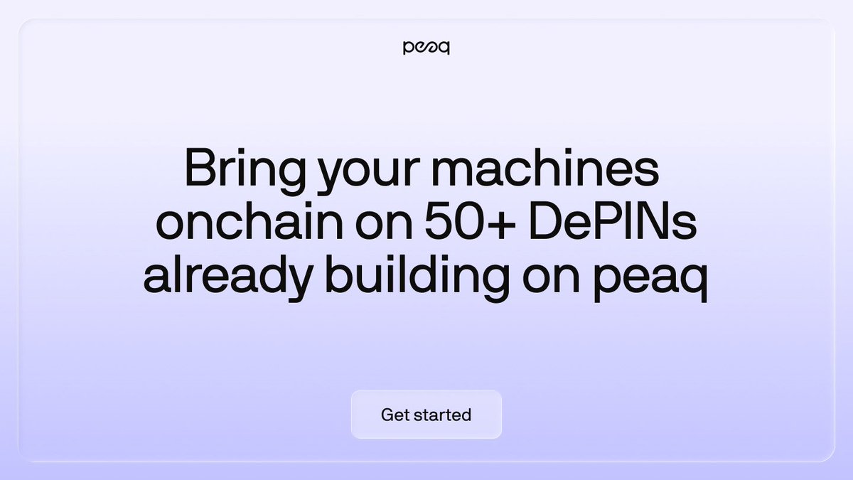 DeFiDecoder_'s tweet image. Onchain Machines are inevitable
​
That&apos;s the thesis behind bullishness on $PEAQ 👇
​
Sure, narratives can push prices to have quick blasts and surges, but they&apos;re never really sustained for long
​
Crypto is maturing as a market and it&apos;d be wise to go back to investing in…