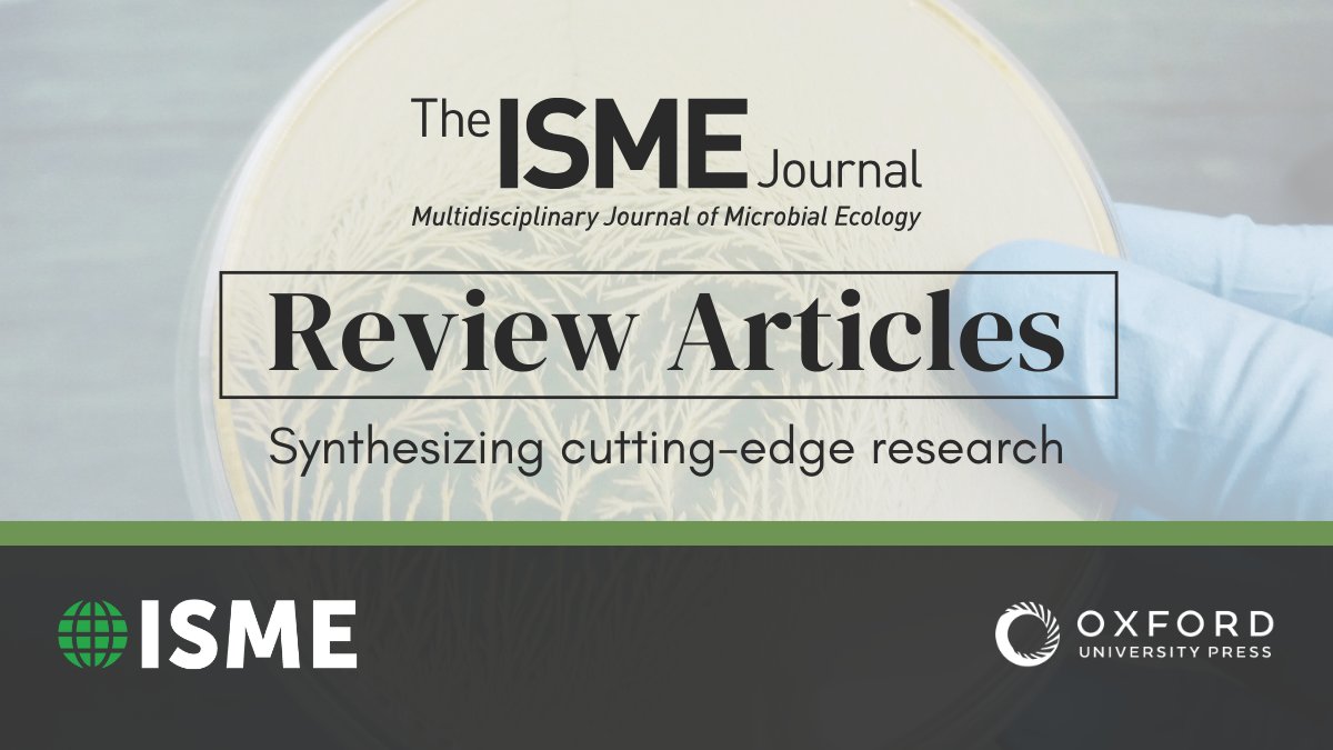 OxfordJournals's tweet image. From microbial interactions to ecosystem dynamics, Review Articles in The ISME Journal offer deep insights into the latest discoveries in #MicrobialEcology.

Start exploring and consider contributing your own! oxford.ly/48kul4I
