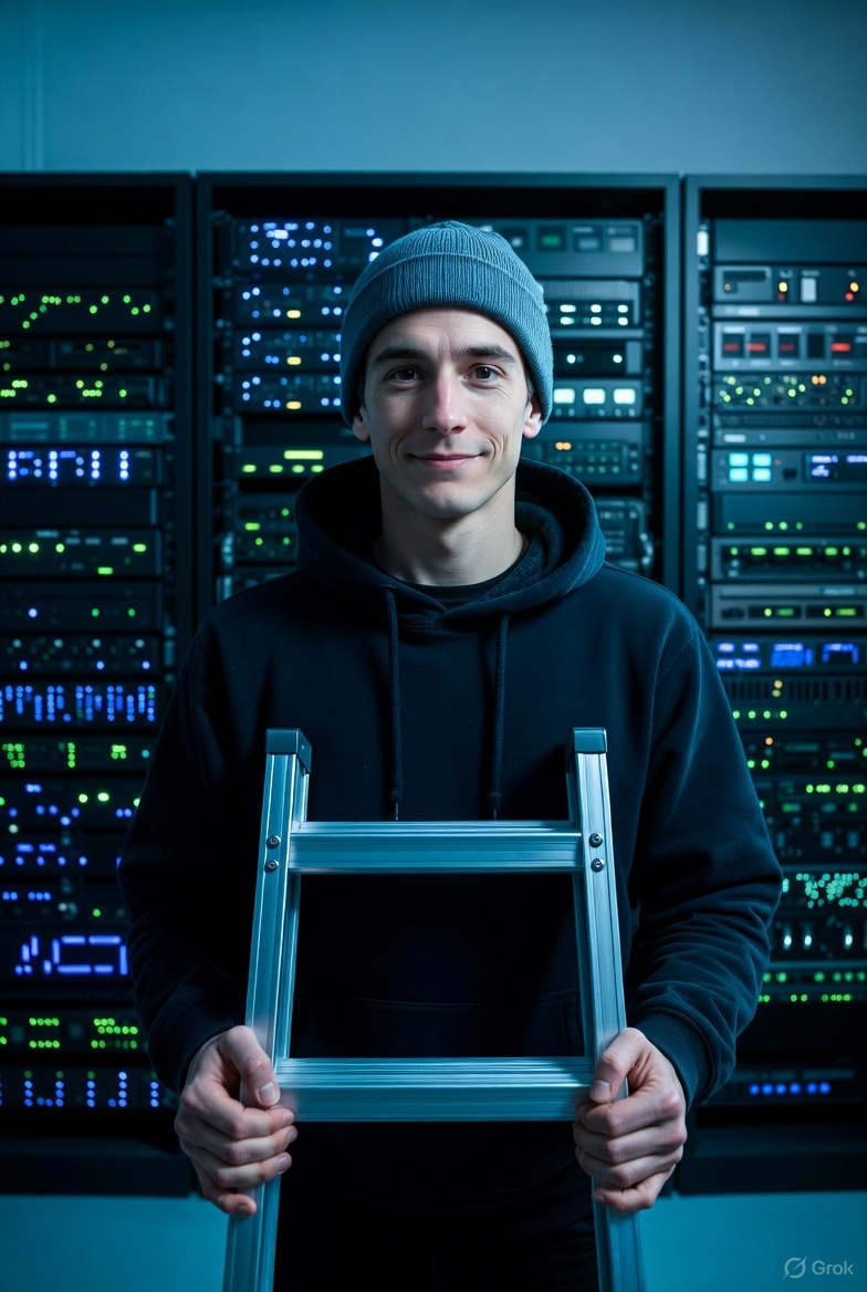 CISOGrit's tweet image. Good Morning, X Fam.
Why did the hacker bring a ladder to the data center?
Because he heard the cloud had high availability.