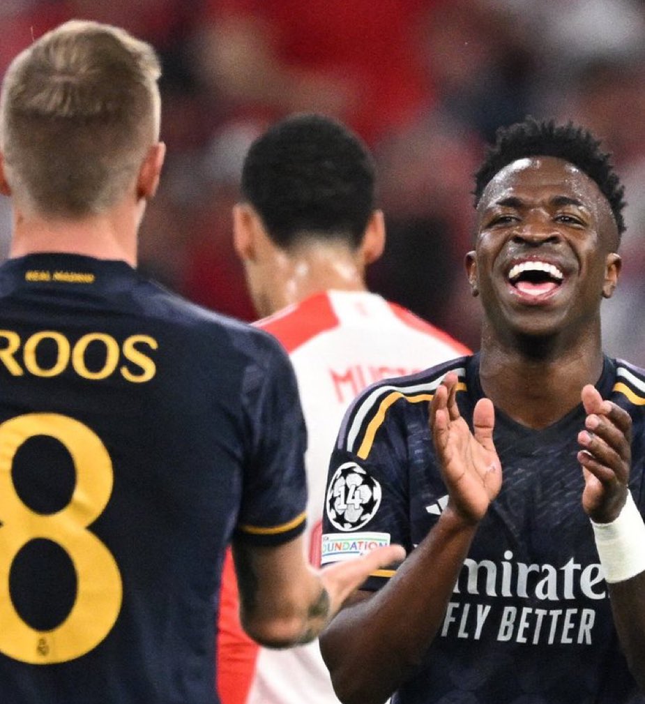 theMadridZone's tweet image. 🗣️ Toni Kroos: “Vini has scored 2 goals in his last 2 UCL Finals btw.”