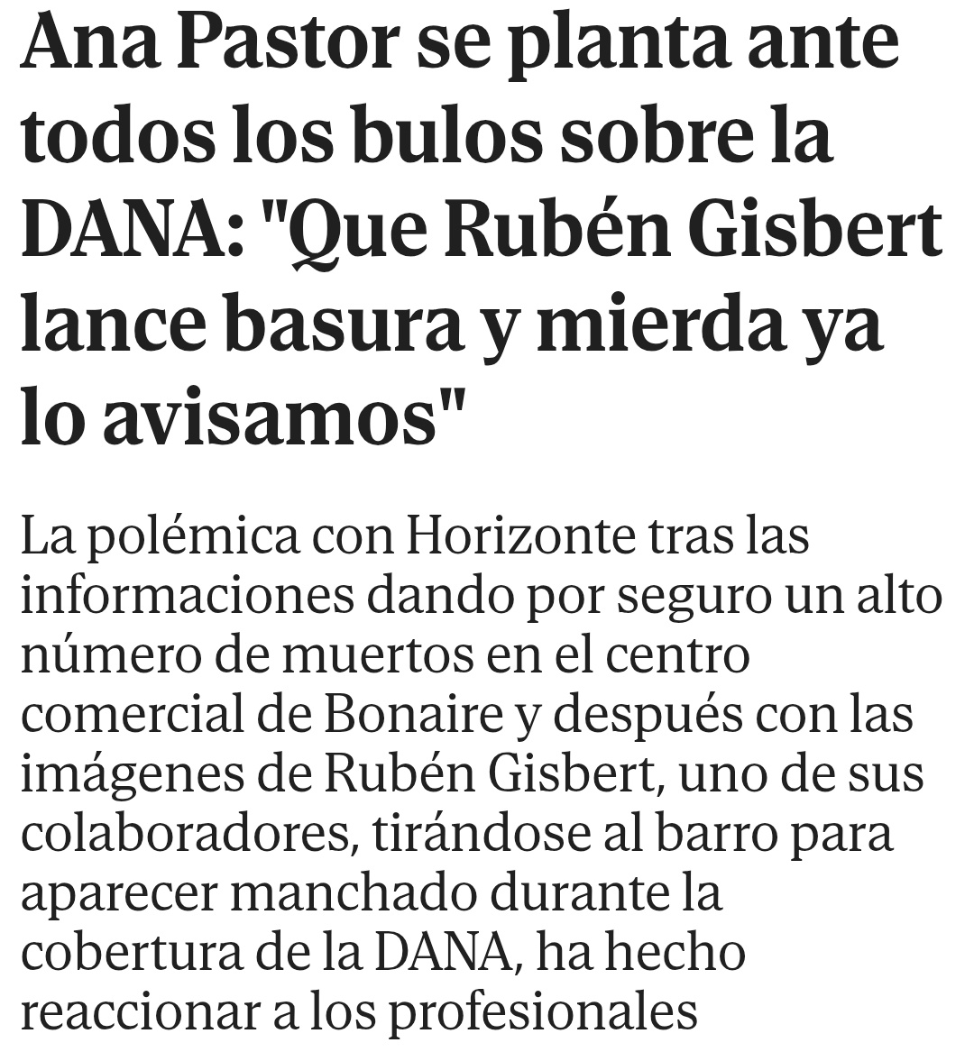 Un gobierno muy fascista.