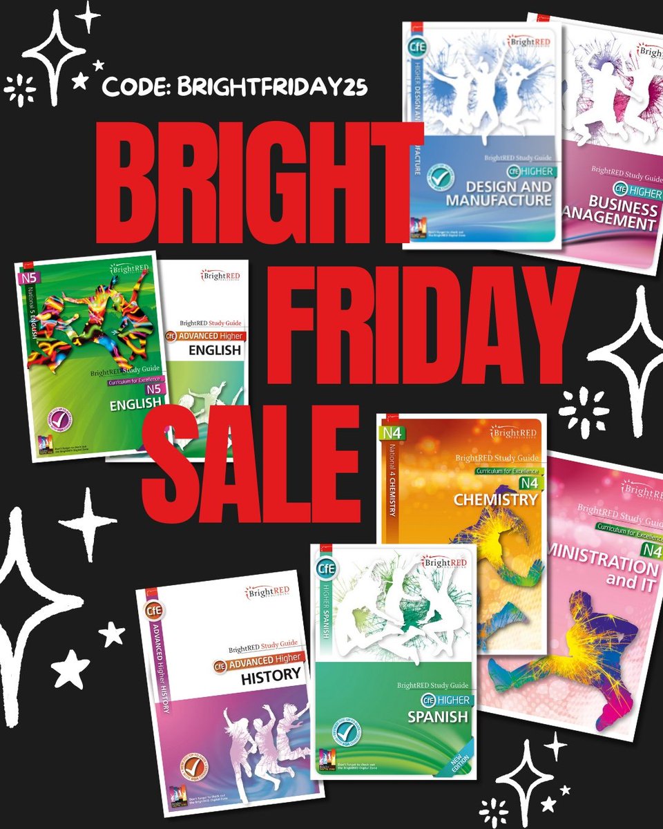_BrightRed's tweet image. Our BRIGHT Friday sale is live.

We are so grateful to all our customers this year and we would like to reward you with this special offer.

Use code BRIGHTFRIDAY25 to get 25% OFF at the checkout.

#brightredpublishing #BRIGHTFRIDAY25 #studyguides #revisioncards