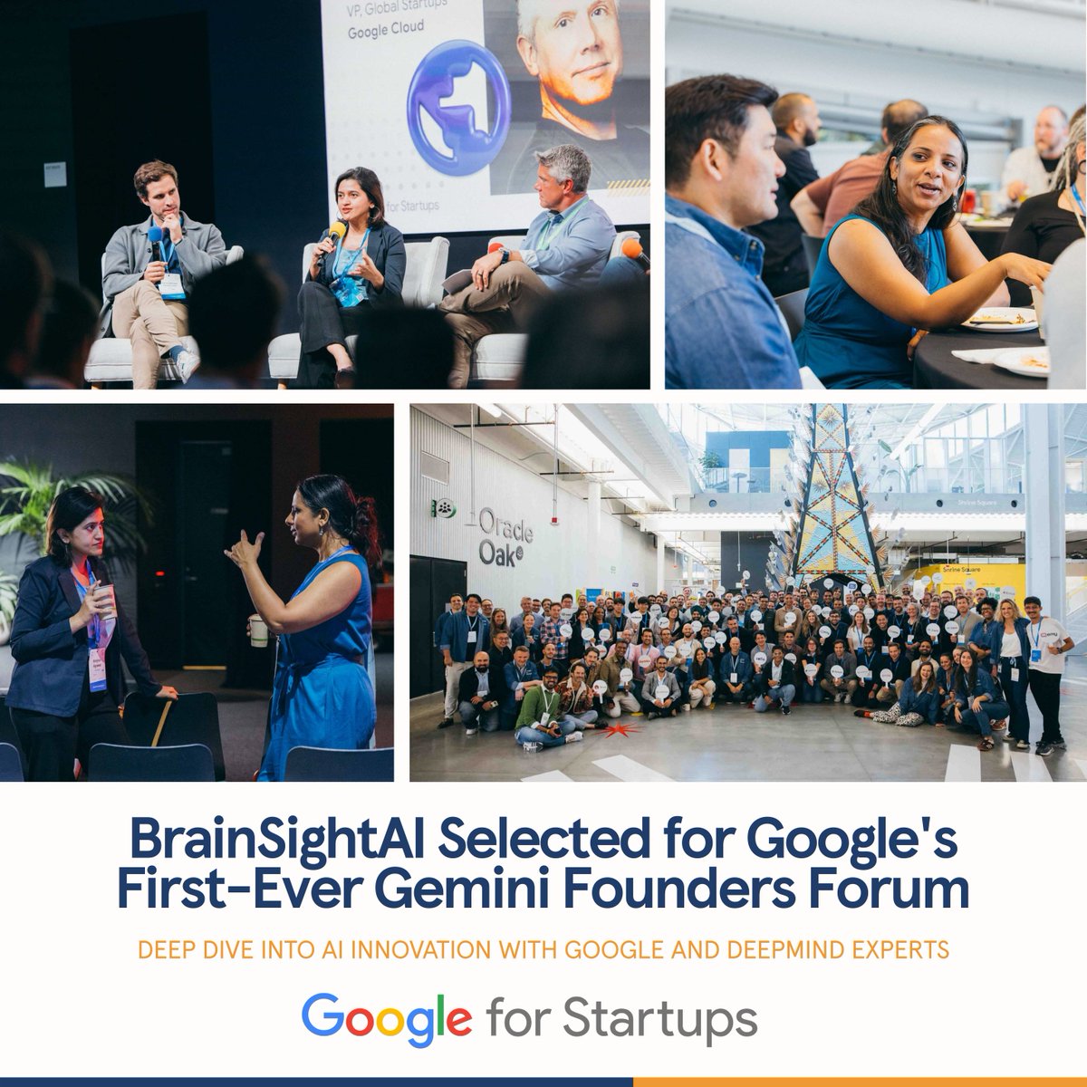 SilverneedleV's tweet image. Congratulations to our #portfolio company @BrainSightAI on being selected for the inaugural Gemini Founders Forum by #GoogleForStartups! 

#BrainSightAI #GoogleForStartups #GeminiFounders #ArtificialIntelligence #DeepMind #StartupIndia #HealthTech #Neurotech #WomenInTech