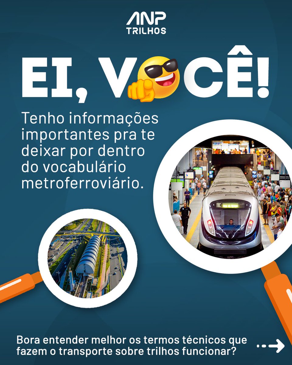 ANPTrilhos's tweet photo. Você sabe o que é um pantógrafo? E material rodante?
Preparamos um carrossel com termos essenciais pra entender o universo metroferroviário de forma simples e rápida. 🚇
👉 Arrasta para o lado e aprenda com a gente!
#ANPTrilhos #MobilidadeUrbana #TransporteFerroviário https://t.co/fHaHFGC40o
