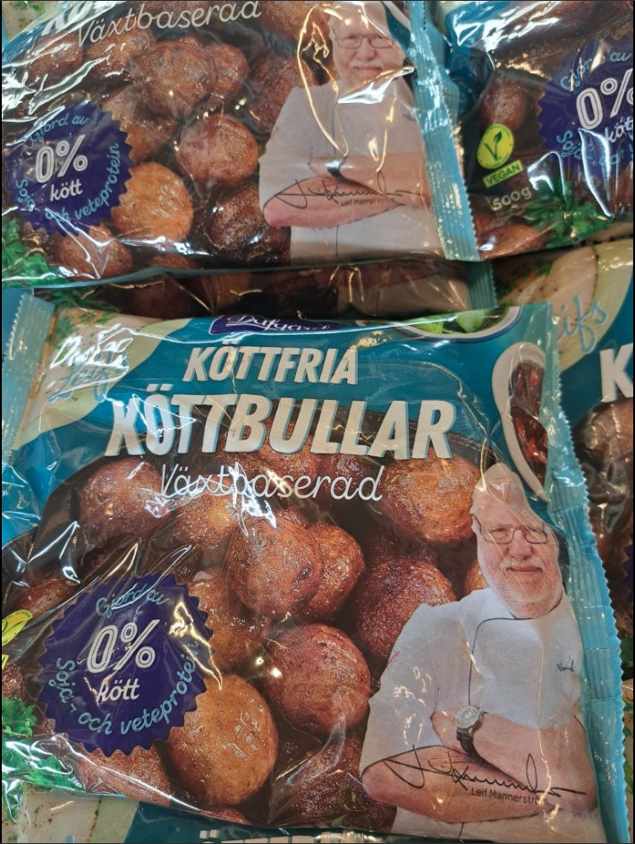 Snyggt jobbat Mannerström. NOT!

E ju för fan inte en köttbit i bullarna så ge fan i att kalla dom köttbullar!