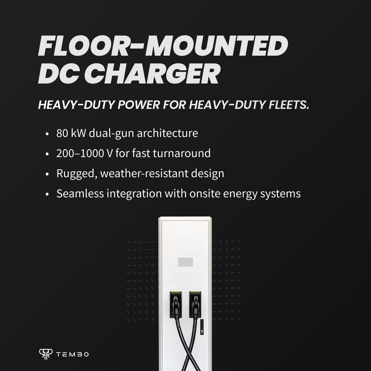 Tembo4x4's tweet image. 🚚 Fleet electrification only succeeds when charging is engineered for real-world conditions - dust, heat, shifting worksites, tight depots, and non-stop fleet cycles.

#IndustrialEVCharging #EVInfrastructure #FleetManagement #TemboElecrifuFuture #TemboCharge #TemboEnergy