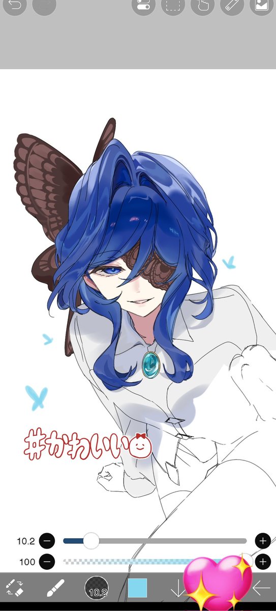 時間があって久々にちょっとお絵描き頑張ったので見て見てします🫶完成するかは分かんない