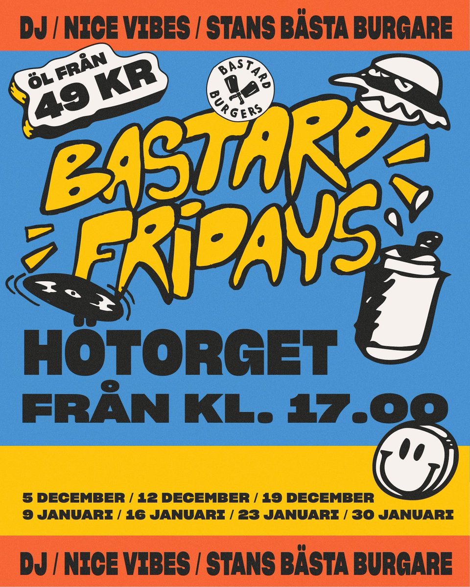 Lirar musik den 5/12 på Bastard Burgers!