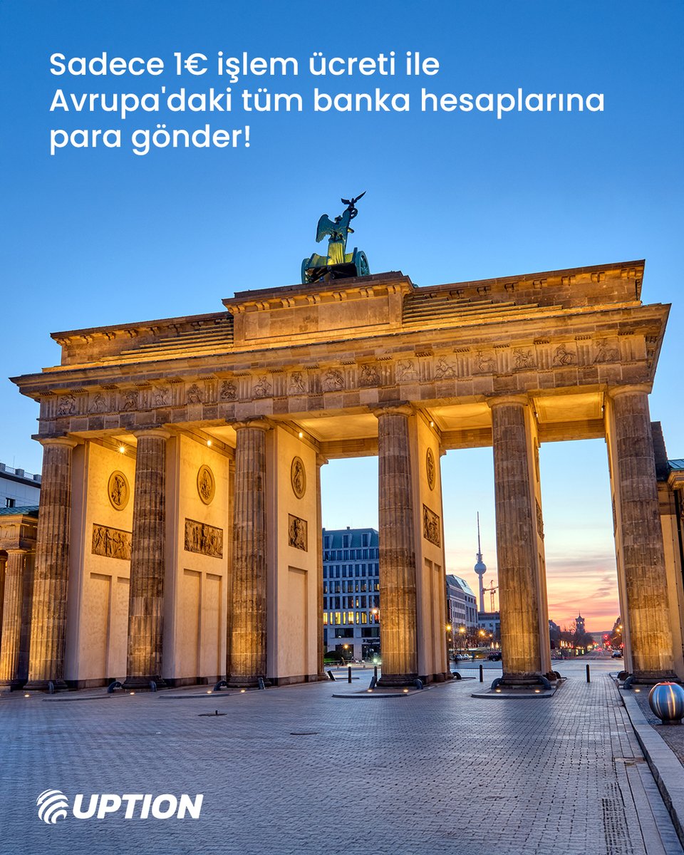 UPTION ile sabit 1€ işlem ücreti ile Avrupa'daki tüm banka hesaplarına para gönderebilirsin! 🧡Tüm Avrupa ve 176 ülkeye daha uygun işlem ücretleriyle para göndermek için hemen UPTION'ı indir ve saniyeler içinde üye ol.