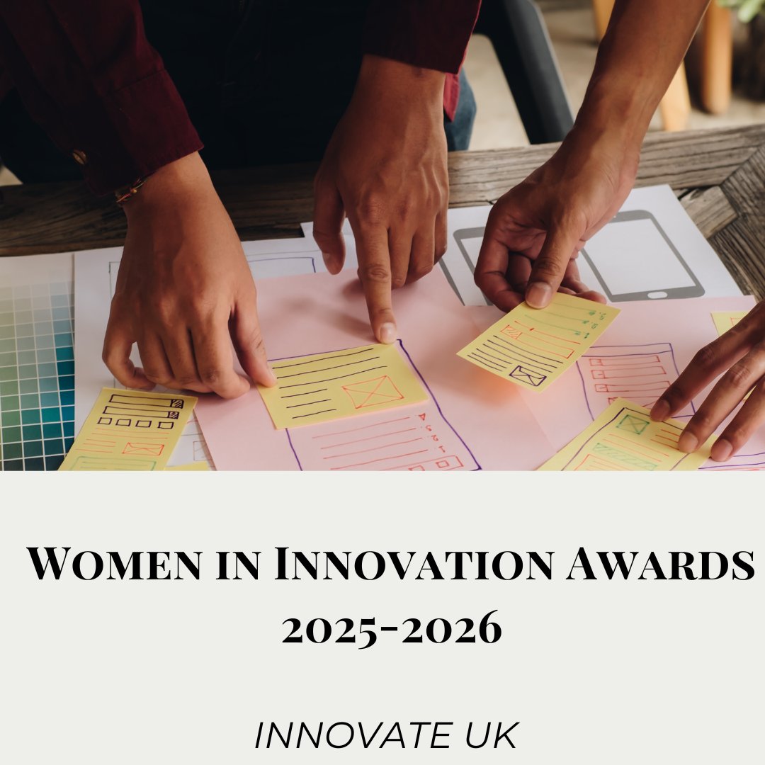 opportunitiesfy's tweet image. 🌟 Women in Innovation Awards 2025/26 🌟
Up to £75K funding + 12 months support for UK women founders in Advanced Manufacturing, Digital Tech &amp;amp; Life Sciences.

⏰ Deadline: Feb 4, 2026, 11am (UK)
👉 Apply:wp.me/p23f03-hFm

#WomenInInnovation #FemaleFounders #UKBusiness