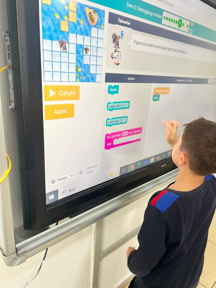 BKKutahyakampus's tweet image. #bahcesehirdebugün
İlkokul öğrencilerimiz Robotik ve  Kodlama dersinde, &quot; studio code.org&quot; uygulaması üzerinden online blok kodlama yaptı. #kutahyabk #robotikkodlama