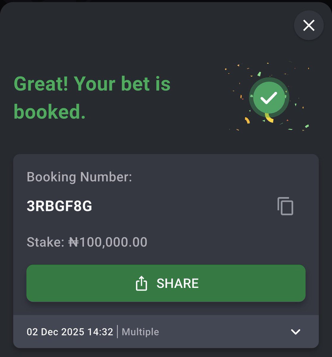 betsage24's tweet image. EASY BANGERS ON @Bet9jaOfficial !!! 🎉🎉🎉

BETCODE ⬇️

2 ODDS -3RBGF8G

2 ODDS -3RBGHTW

2 ODDS -3RBGKD6

#Bet9jaCode