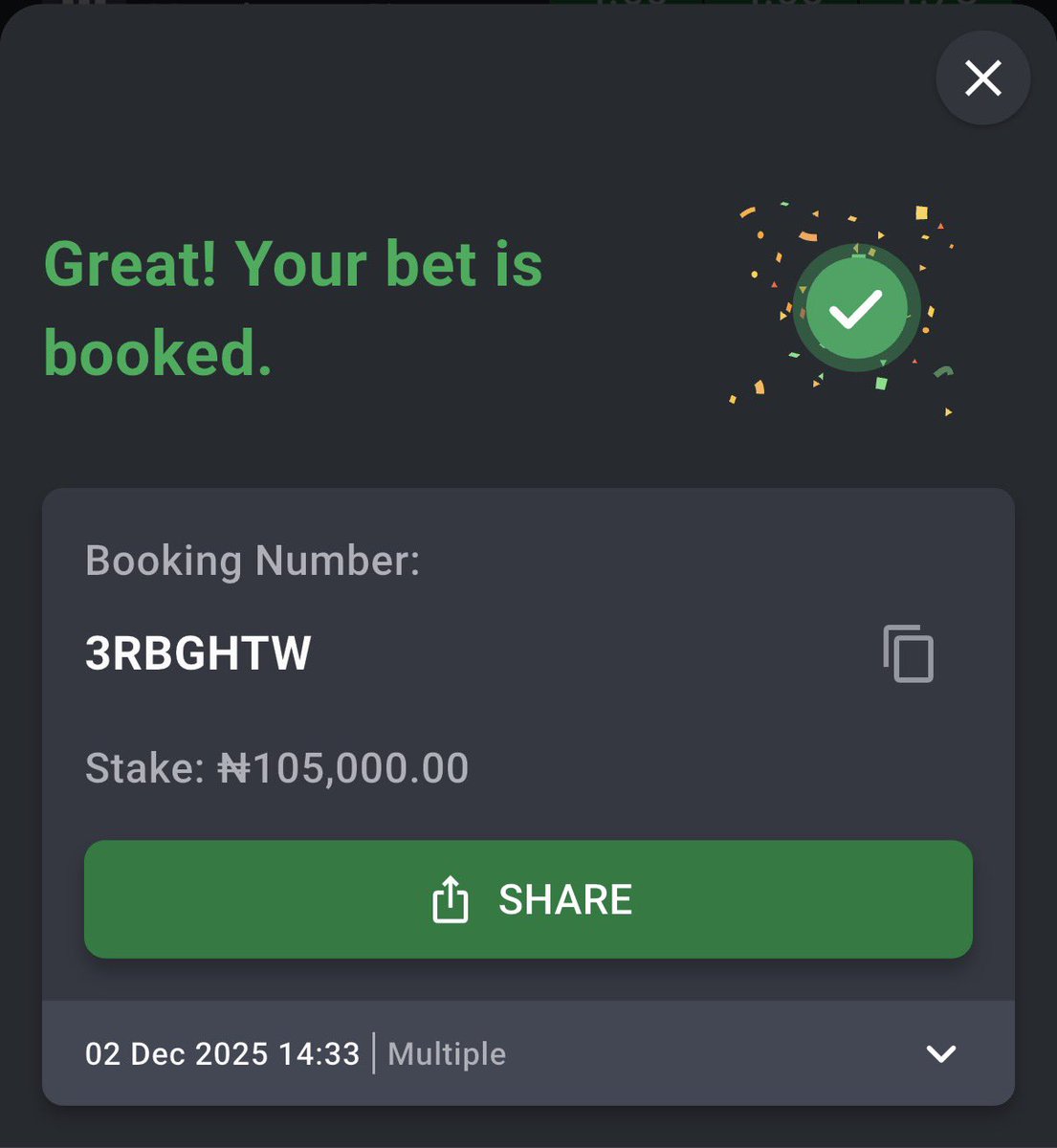 betsage24's tweet image. EASY BANGERS ON @Bet9jaOfficial !!! 🎉🎉🎉

BETCODE ⬇️

2 ODDS -3RBGF8G

2 ODDS -3RBGHTW

2 ODDS -3RBGKD6

#Bet9jaCode