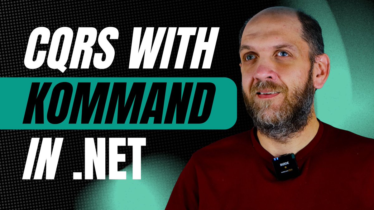 danpdc's tweet image. I have formalized my own way of CQRS-style approach in a  NuGet package. 

It&apos;s called Kommand. It&apos;s free and it will stay like this forever. 

Here&apos;s a video showing how it works: youtu.be/IzHK6q0Dyow
#Dotnet #dotnetdevelopment