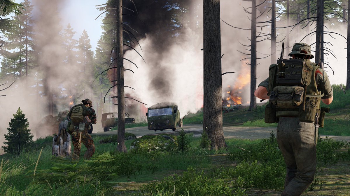 DarkLiberator's tweet image. Screenshots from some recent #Arma3 missions with The Cooler Server.