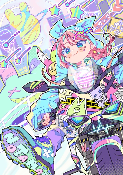 【pixivion】 こちらのイラスト掲載いただきました! 自分の好きなイラストレーターさんたちとともに掲載していただいてとっても嬉しい #イラスト きらめく瞬間。カラフルなイラスト特集 | pixivision
