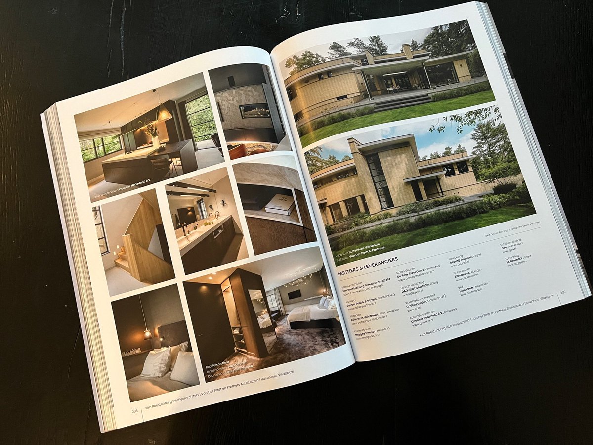 PadtPartners's tweet photo. Weer een mooie reportage van Van der Padt &amp; Partners Architecten in editie 5-2025 van The Art of Living.
Een samenwerking tussen Arno van der Padt, Jelle van Houwelingen en Kim Roestenburg.
Het exterieur in de stijl van Dudok ontworpen door Van der Padt &amp; Partners Architecten. https://t.co/5WkZeD2bz2