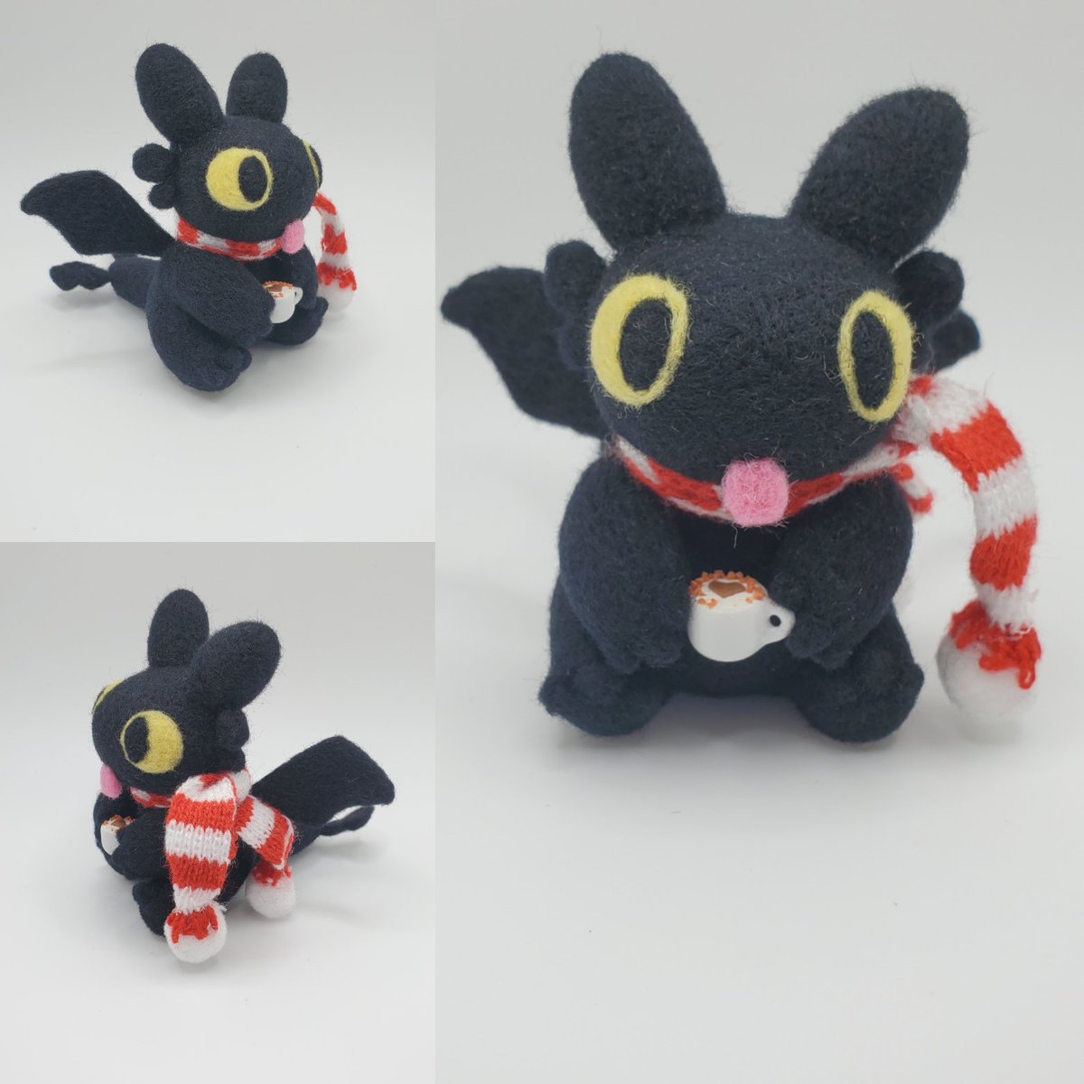 Flaaffity's tweet image. Cozy Toothless
#art #plush #needlefelting #toothless #howtotrainyourdragon