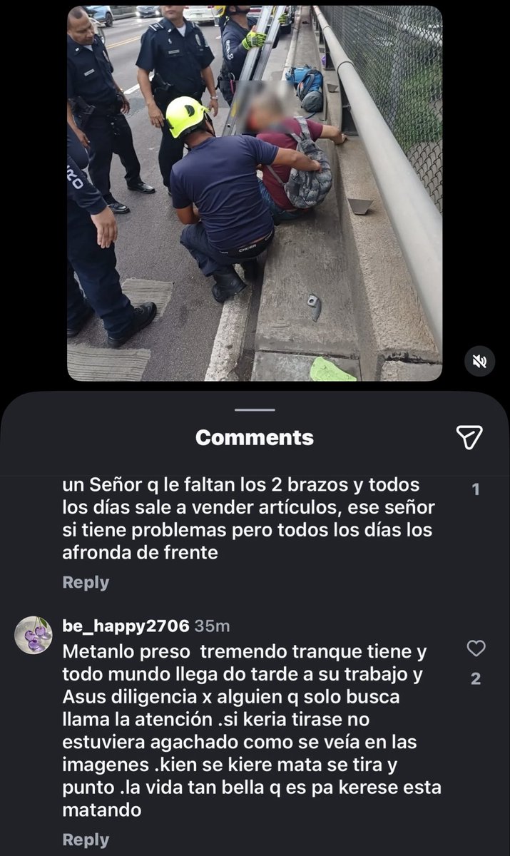 Una persona en crisis NO es un show ni un chiste. Hoy en el Puente de las Américas, la empatía de bomberos y policía salvó una vida. Lo triste fue ver a quienes piden cárcel y minimizan el dolor ajeno.
La salud mental importa. Nunca sabemos la batalla interna de nadie.